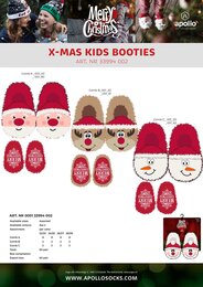 Apollo kids X-mas booties ass