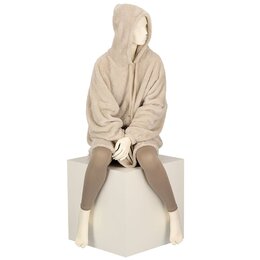 Apollo ladies huggle hoodie beige OS - image 1