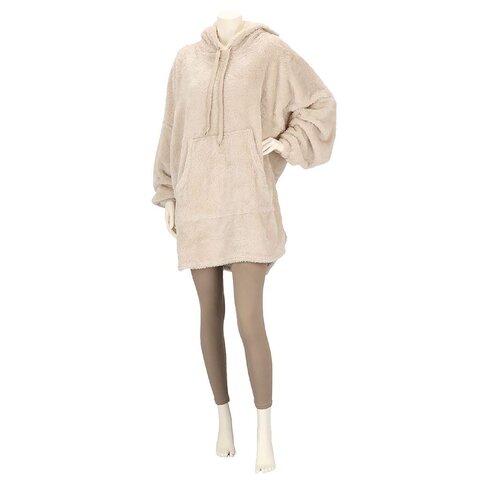 Apollo ladies huggle hoodie beige OS - image 2