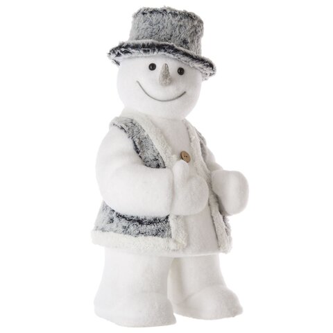 Bonhomme de neige H50cm debout avec chapeau