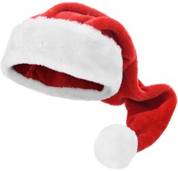 Bonnet Père Noël pluche 70cm