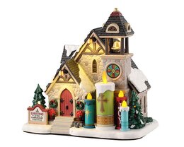 candlelight church, incl. adaptor 44338, 100 ma (white)