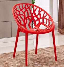 Chaise design Tokio - rouge - image 2