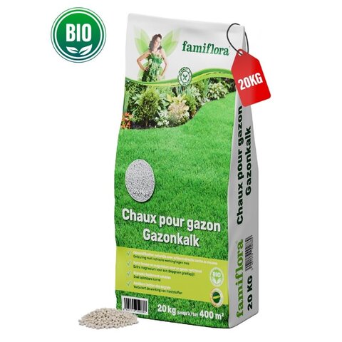 Chaux pour gazon avec magnésium 20kg - image 1