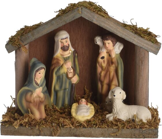 Crèche de Noël avec 5 personnages