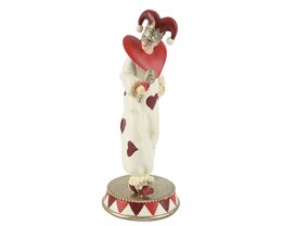 Deco jongen 9x8x22cm met kaart rood