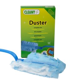 duster cleany magic + 5 res wisdoekjes