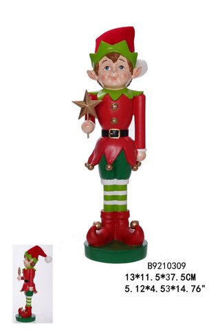 Elf soldaat met ster 38cm