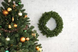 Evergreen wreath D45cm - afbeelding 2