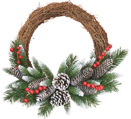 Frosted Berry wreath D41cm