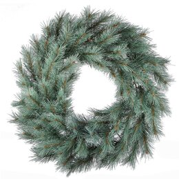 Frosted Ontario Green Wreath D61cm 50Led