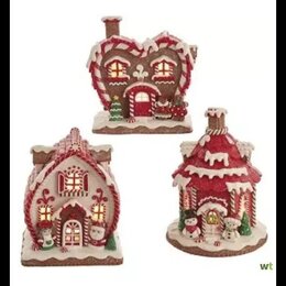 Gingerbread huis LED 17cm