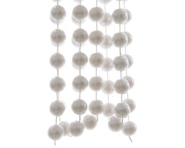 Guirlande de perles xxl 270cm - blanc neige