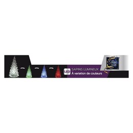 Kerstbomen 1L H14cm acryl 3ass - afbeelding 2