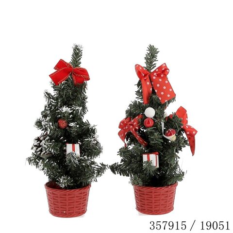 Kerstboom 13x25cm 2ass