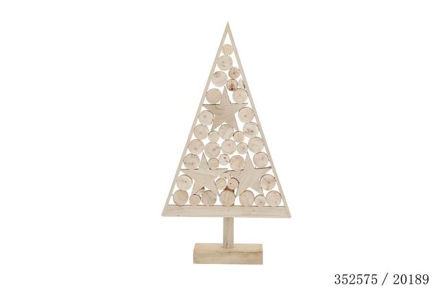 Kerstboom 33x62cm hout