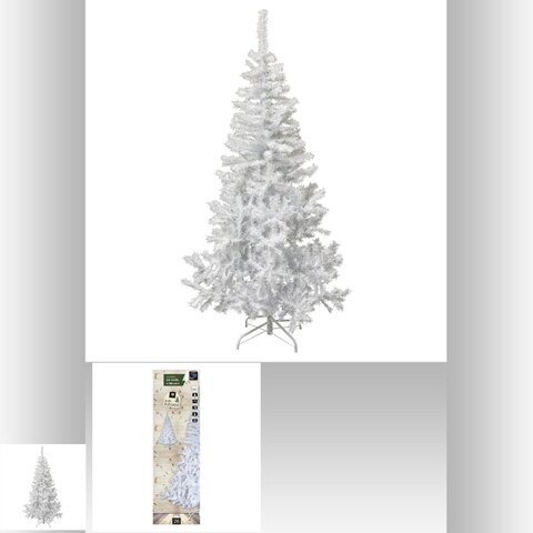 Kerstboom elegant wit 180cm - afbeelding 2