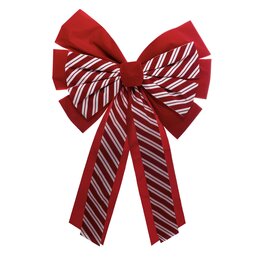 Kerststrik 40x60cm rood-wit