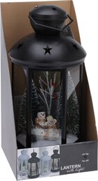 Lantaarn met kerstscene 43cm - afbeelding 3