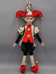 Lutin Noel rouge 45cm