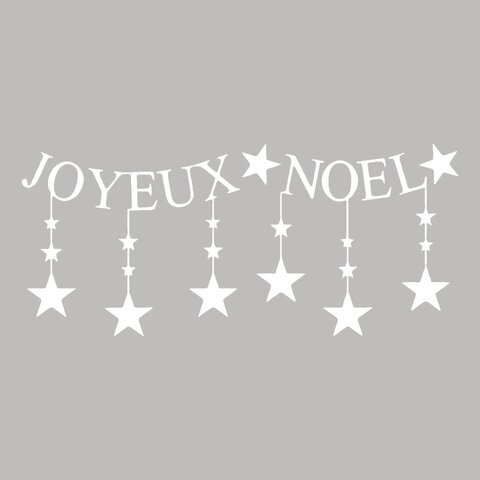 Raamsticker Joyeux Noël