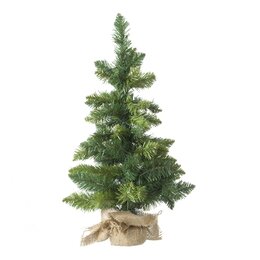 Sapin de Noël H50 cm - avec sac en jute