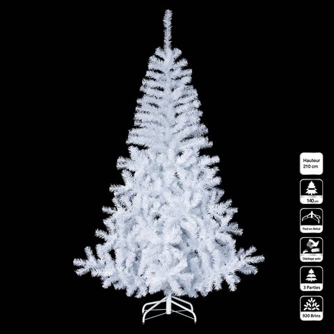 Sapin elegant blanc 210cm - image 1