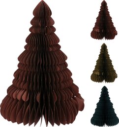 Sapin H40cm papier 3ass foncé