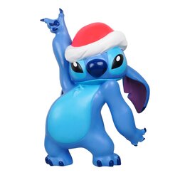 Stitch beeld met kerstmuts