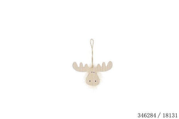 Suspension cerf 10x15cm bois