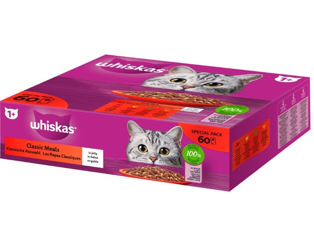 Whiskas Pouch 60x85g Classic